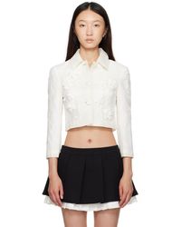 ShuShu/Tong ホワイト 3D リボン ショート Tシャツ ブラック | Lyst