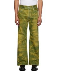 Acne Studios - Yellow Loose-fit Jeans - Lyst