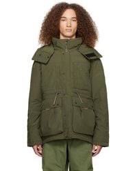 NANGA - Khaki Takibi Down Jacket - Lyst