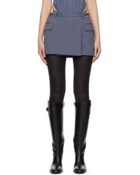 Dion Lee - Gray Lingerie Miniskirt - Lyst