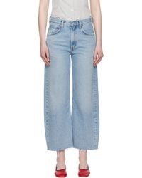 Agolde - Low Curve Fray Jeans - Lyst