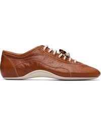 Dries Van Noten - Leather Ballerina Sneakers - Lyst