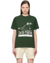 Museum of Peace & Quiet - Museum of peacequiet t-shirt 'earth pilgrim' vert - Lyst