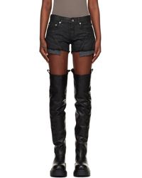 Rick Owens - Temple Lana Cut Off Denim Shorts - Lyst
