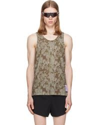 Satisfy - Khaki Space‑O Singlet Tank Top - Lyst