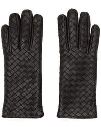 Bottega Veneta - Intrecciato Leather Gloves - Lyst