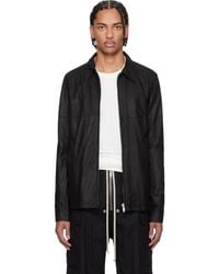 Rick Owens - Temple Brad Leather Jacket - Lyst