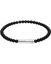 Le Gramme - 'Le 11G' Onyx Beads Bracelet - Lyst
