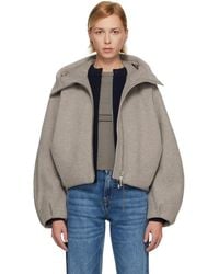 Canada Goose - Taupe Chilliwack Wool Bomber Jacket - Lyst