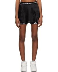 Versace Jeans Couture - Black Pleated Skort - Lyst