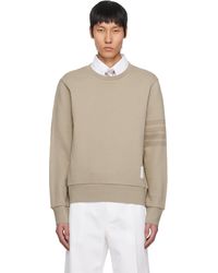 Thom Browne - Pull Molletonné En Jersey Bouclette À Quatre Rayures - Lyst