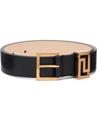 Versace - Greca Goddess Leather Belt - Lyst