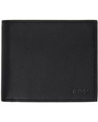 BOSS - マットレザー エンボスロゴ 財布 - Lyst