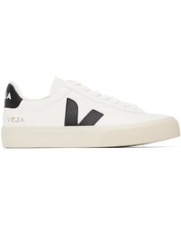 Veja - Baskets campo blanches en cuir chromefree® - Lyst