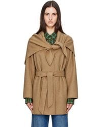 Max Mara - Tan Detto Double Cashmere Stole & Coat - Lyst