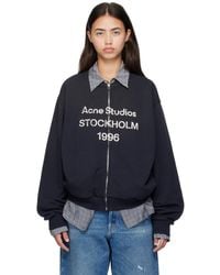 Acne Studios - Logo Zip Sweater - Lyst