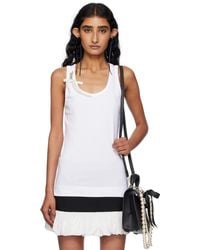 Simone Rocha - Pearl Chain Tank Top - Lyst