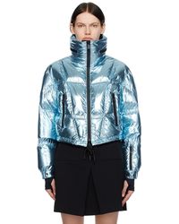 3 MONCLER GRENOBLE - Valsorey Cropped Quilted Padded Down Metallic Ripstop Jacket - Lyst