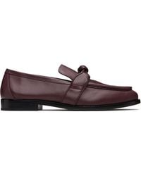 Bottega Veneta - Burgundy Astaire Loafers - Lyst