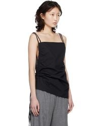 Baserange Pictorial Strap Top in Black | Lyst
