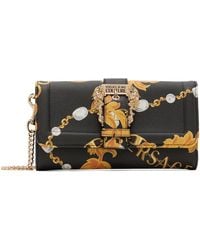 Versace - Black & Gold Chain Couture Couture1 Bag - Lyst