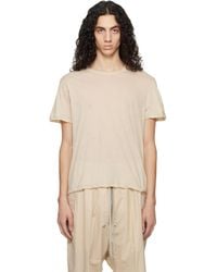 Rick Owens - Off- Temple Short Level T-Shirt - Lyst