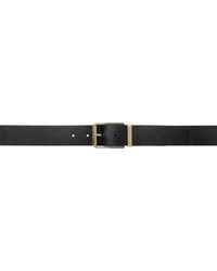 Emporio Armani - Black Leather Belt - Lyst