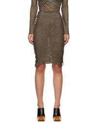 Jade Cropper - Ruched Midi Skirt - Lyst