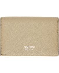 Tom Ford - Soft Grain Leather T Line Business Card Holder - Lyst