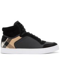 burberry mens high top shoes