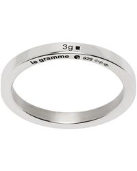 Le Gramme - 'la 3g' Ribbon Ring - Lyst