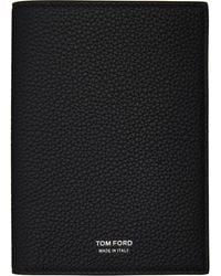 Tom Ford - Soft Grain Leather T Line Passport Holder - Lyst