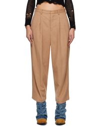 R13 - Tan Articulated Knee Trousers - Lyst