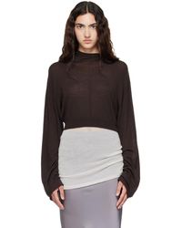 Rick Owens - Tower Cropped Tunic Hoodie - Lyst