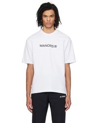 Manors Golf - T-shirt blanc à logos modifiés - Lyst