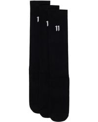 Boris Bidjan Saberi 11 - Three-pack Black Logo & Type Socks - Lyst
