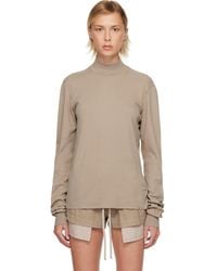 Rick Owens - Taupe Concordians Headon Dbl Sweater - Lyst