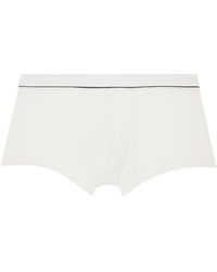Zegna - White Piping Boxer Briefs - Lyst