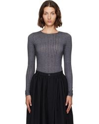 MM6 by Maison Margiela - 'Trompe L'Oeil' Long-Sleeved T-Shirt - Lyst