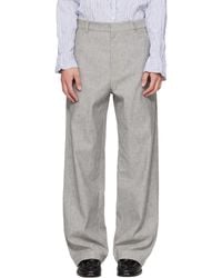 Bottega Veneta - Cotton Wide Leg Trousers - Lyst