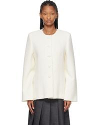 Rohe - Bouclé Shaped Blazer - Lyst