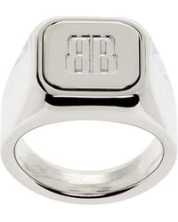 Balenciaga - Nano Signet Ring - Lyst