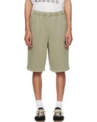 Martine Rose - Khaki Sweat Shorts - Lyst