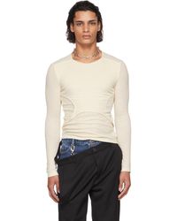 Dion Lee - Off- Y-front Long Sleeve T-shirt - Lyst