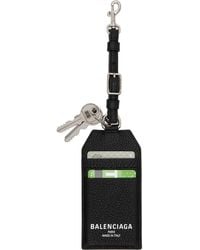 Balenciaga - Credit Charm Card Holder Keychain - Lyst