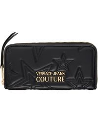 Versace - Black Quilted Wallet - Lyst