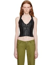 Miaou - Hannah Jewett Edition Valda Faux-Leather Tank Top - Lyst