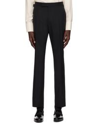 Tom Ford - Pantalon Shelton Noir En Toile - Lyst