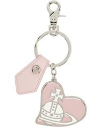 Vivienne Westwood - Orb Heart Keychain - Lyst