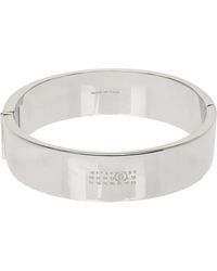 MM6 by Maison Margiela - Engraved-Logo Bracelet - Lyst